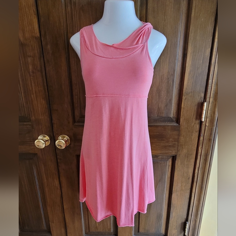 Marc New York Sz S NWT Coral Hooded Dress W 28 L 23 P2P 31